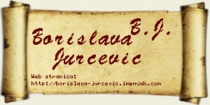 Borislava Jurčević vizit kartica